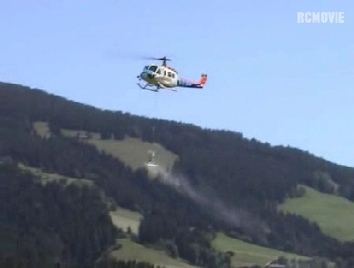 Bell205 mit Mehlstreuer