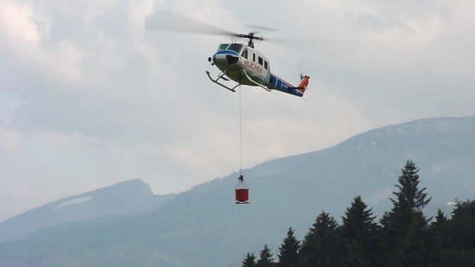 Bell205 mit Last