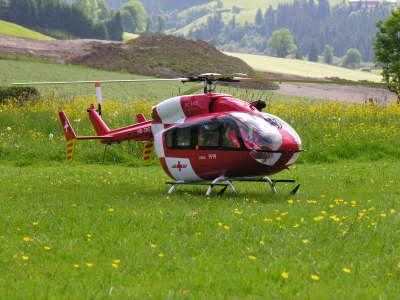 EC145 vor dem Start