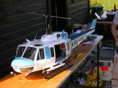 Bell 205 von Werner vor dem ersten Jungfernflug