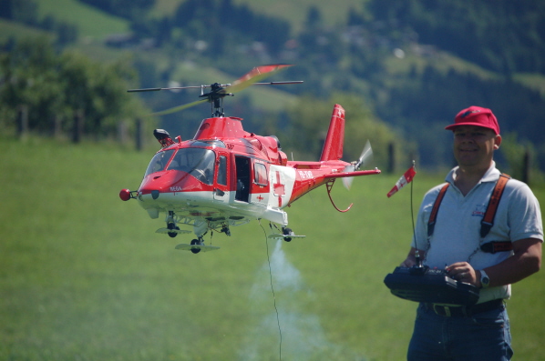 Pirmin mit seiner Agusta