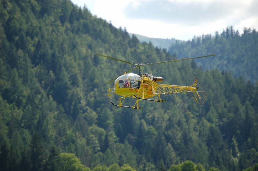 Helibernina in der Luft