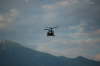 Bell 205 mit Tiroler Background