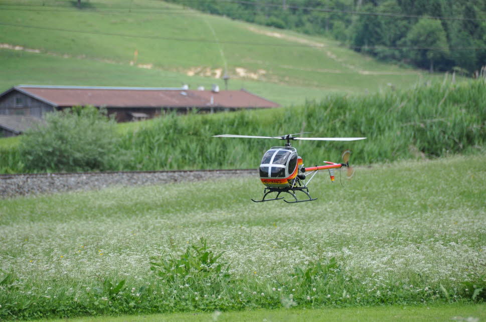 Kaspar beim Fliegen