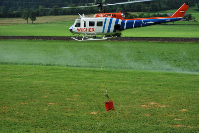 Wucher fliegt zum Einsatz