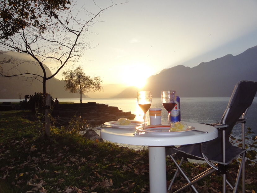 Ein Glsschen auf diese gelungenen Ferien