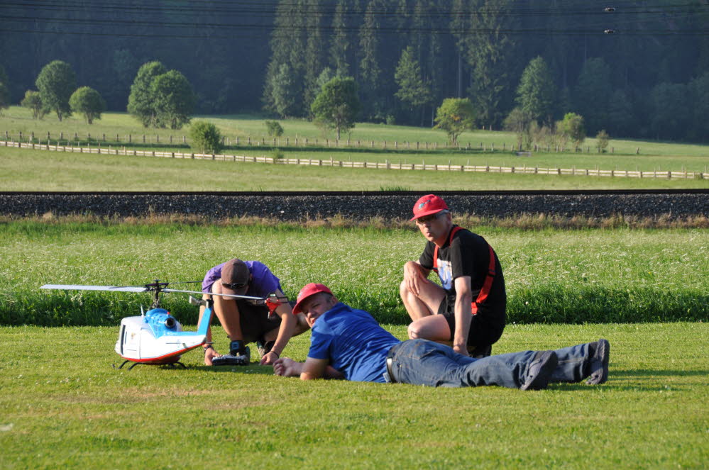 Einstellarbeiten an Lukas Mashcine