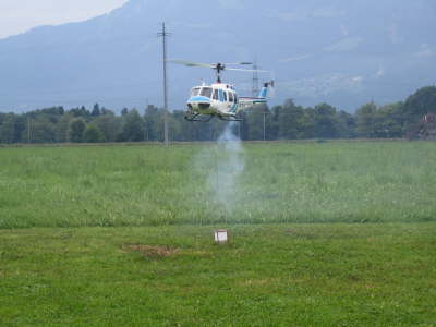 Mit Last im Frontalanflug