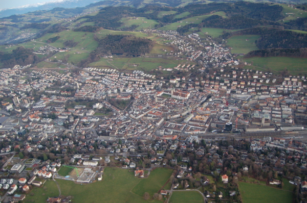 Anflug ber St. Gallen