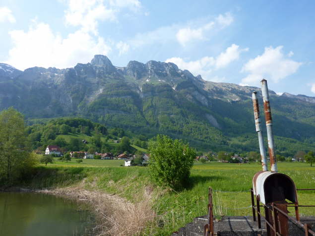 Der Bootsplatz mit Blick ins Alpeel